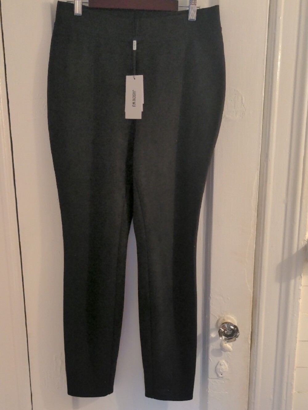 Jason Wu Black Skinny Ankle Pants, NWT, Faux Suede, Pull On, Casual